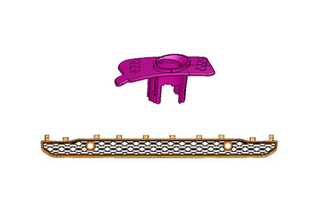 19RAM1500 Reble front bumper grille