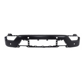 Front Bumper Face Bar With Fog Light Hole With Sensor Hole Black Steel 