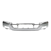 Front Bumper Face Bar With Fog Light Hole Without Sensor Hole Chrome Steel 