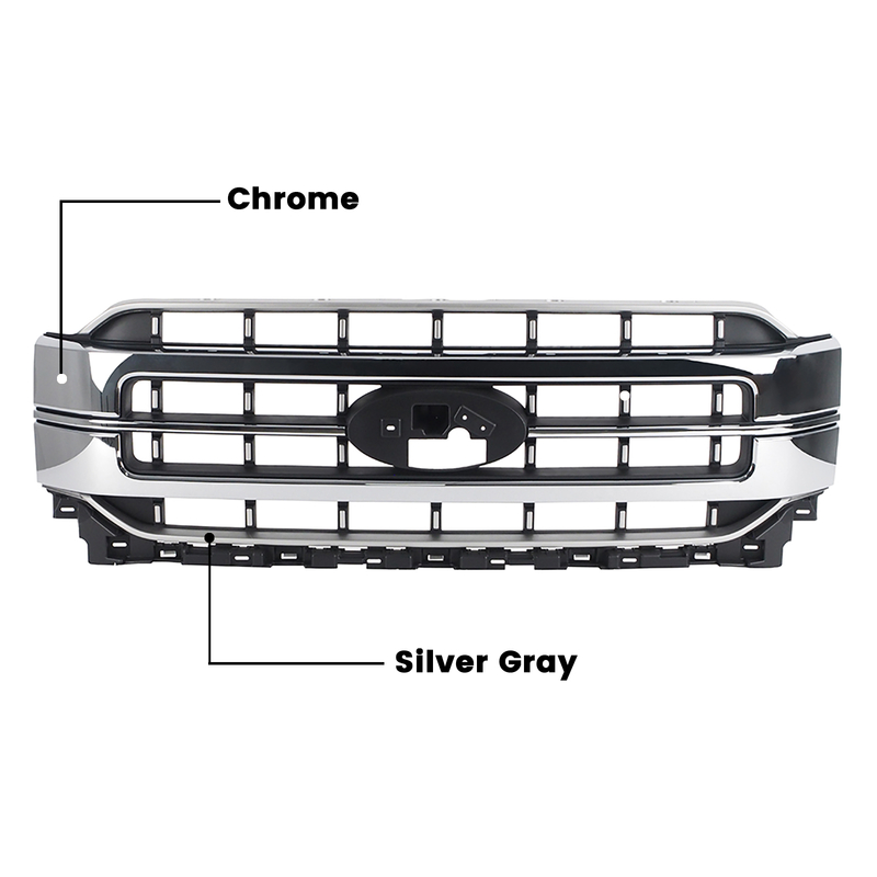 Grille Assembly For Ford F-150 Lariat Chrome