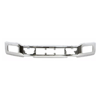 Chrome - Steel Front Bumper Face Bar w/fog