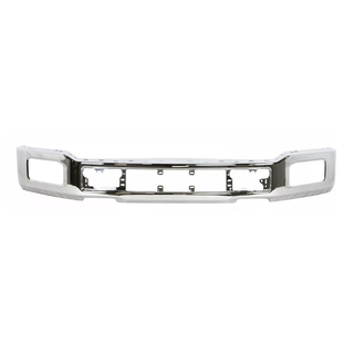 Front Bumper Face Bar w/fog Chrome Steel 