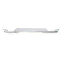 Front Bumper Lower Molding Trim Valance Plastic Chrome
