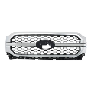 Grille Fit For 2021-2023 Ford F-150 Satin Aluminum 