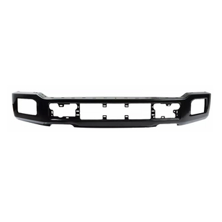 Primered - Steel Front Bumper Face Bar w/fog